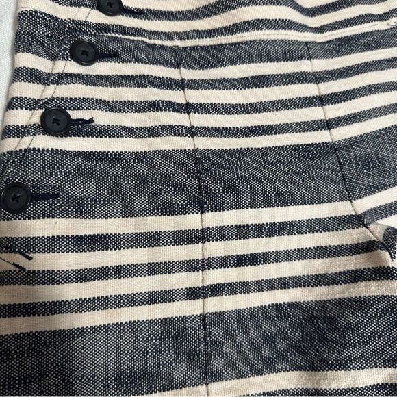 Ann Taylor Loft Sailor Striped Blue & White Shorts Sz 2 - Picture 8 of 9